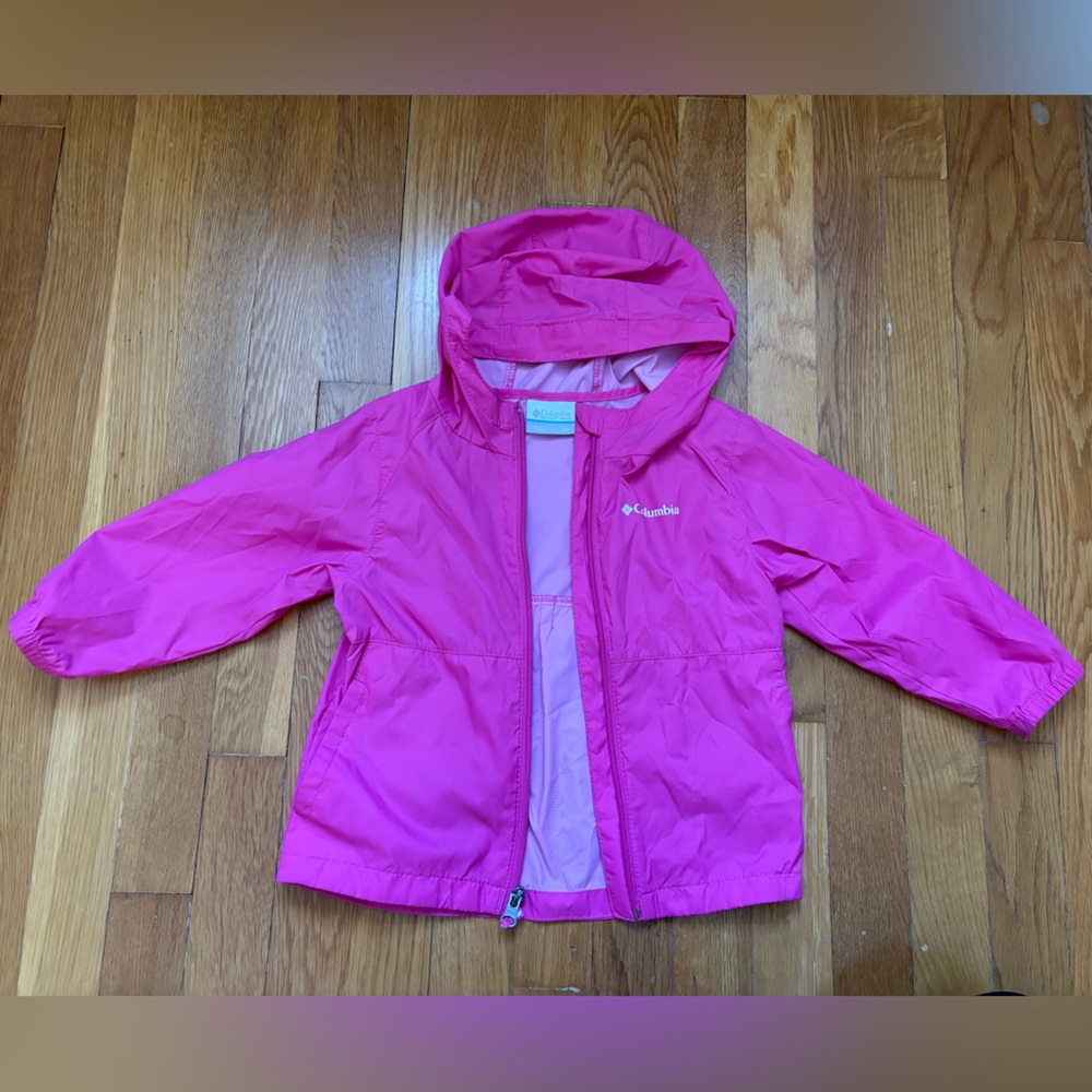 Columbia Kids Bright Pink Raincoat